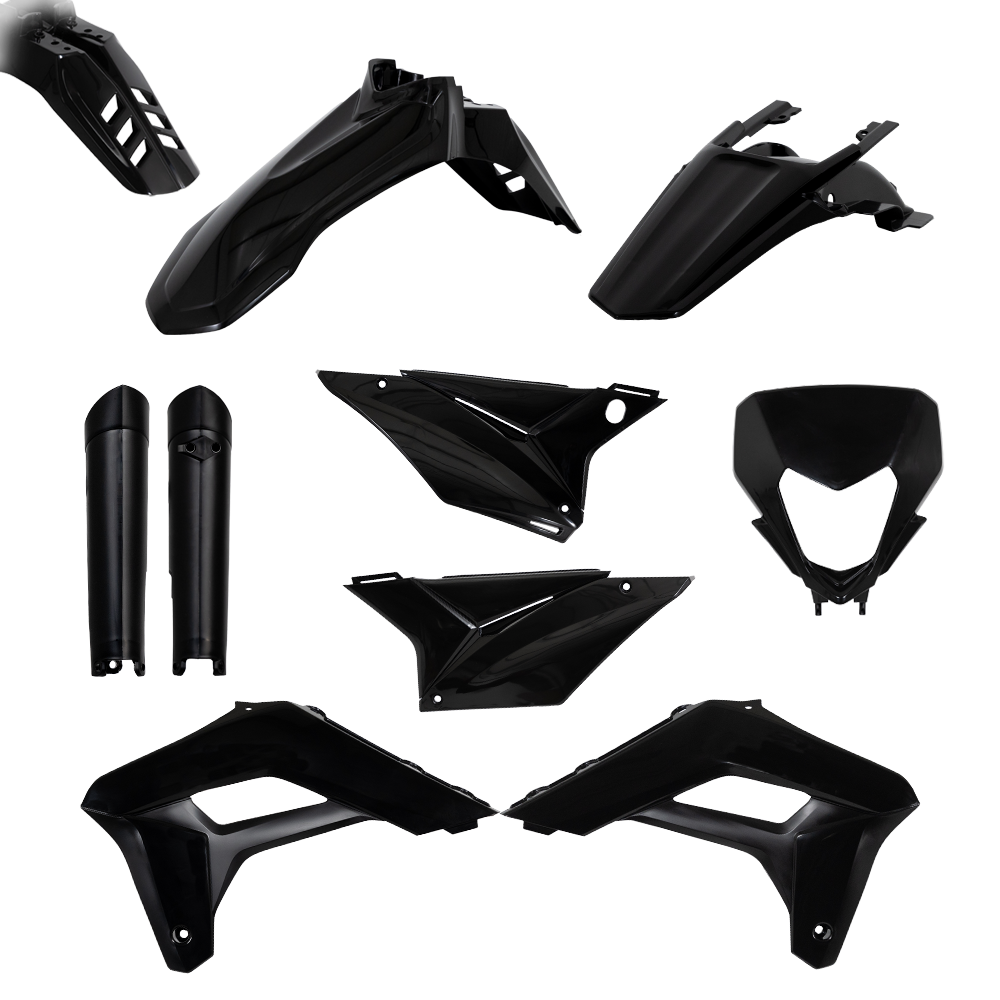 PLASTIC KIT 125 4 STROKE FACTORY BLACK 2023