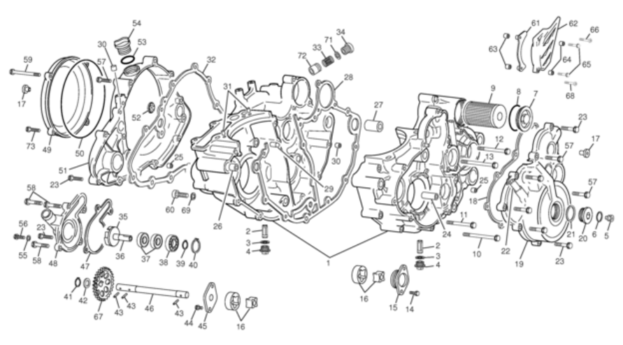 Crankcase assembly