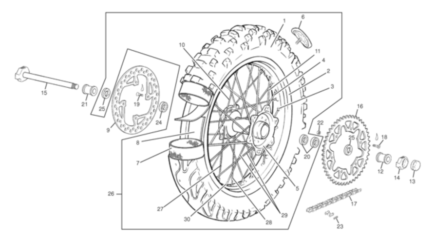 Rear wheel