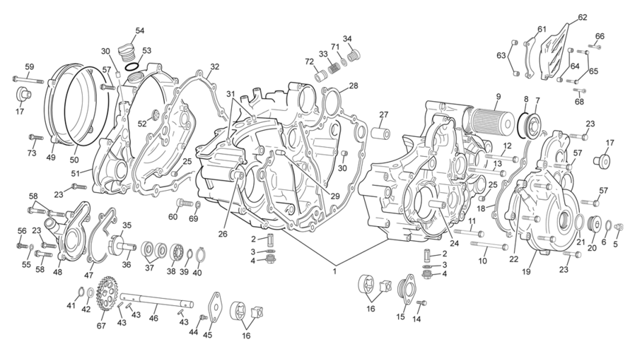 Crankcase assembly