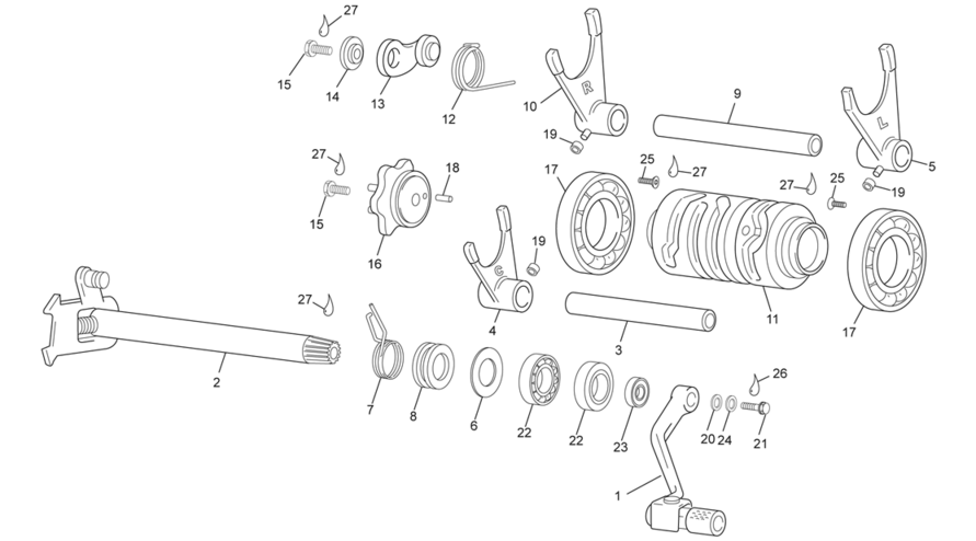 Gear selector group