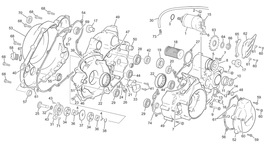 Crankcase assembly