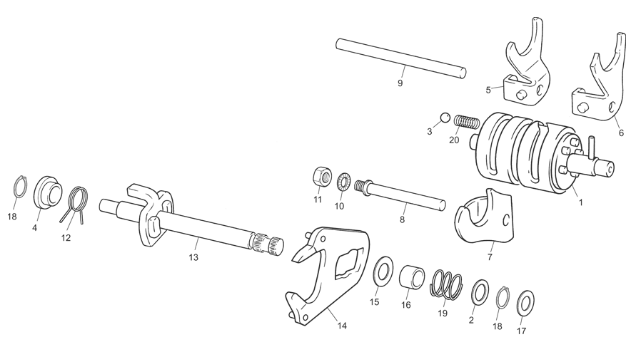 Gear selector group