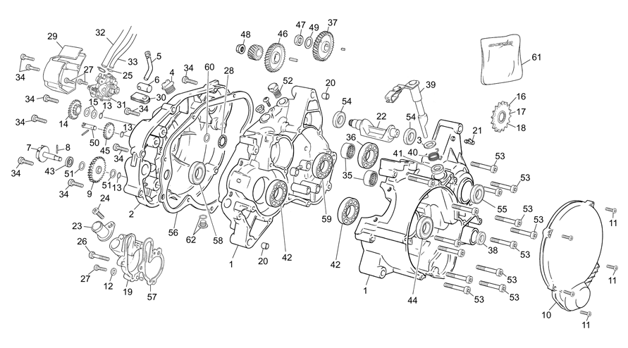 Crankcase assembly