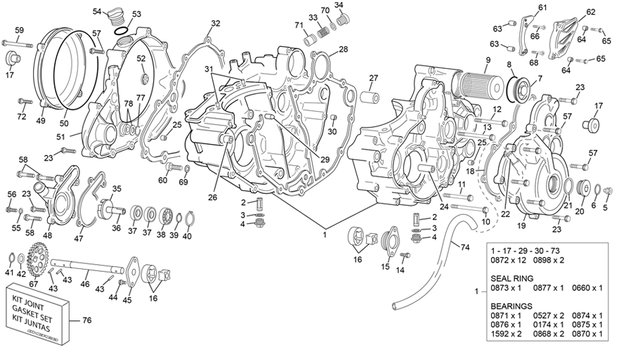 Crankcase assembly