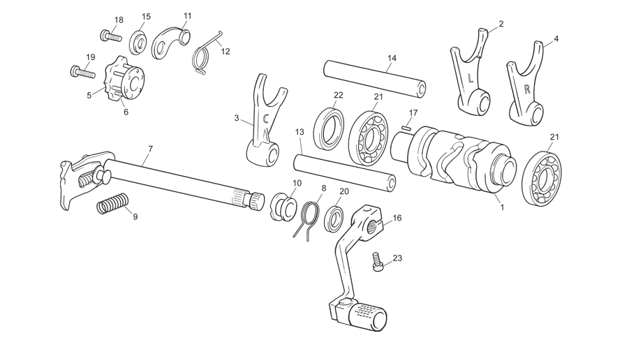 Gear selector group