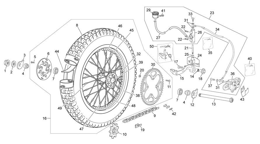 Rear Wheel with Braktec